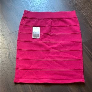 Herve Leger Inspired Bandage Mini Skirt (Pink)